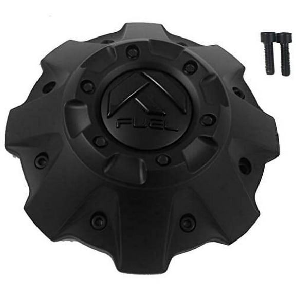 Fuel Matte Black with Matte Black Emblem Wheel Center Cap # 1001-63B