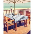 thumbnail image 2 of Fsddascl Marble White Outdoor Tablecloth - 60x102 Inch Rectangle Dining Table Cover, Modern Abstract Art Ink Painting Waterproof Outdoor Table Cloth with Umbrella Hole & Zipper for Picnic/Patio, 2 of 7