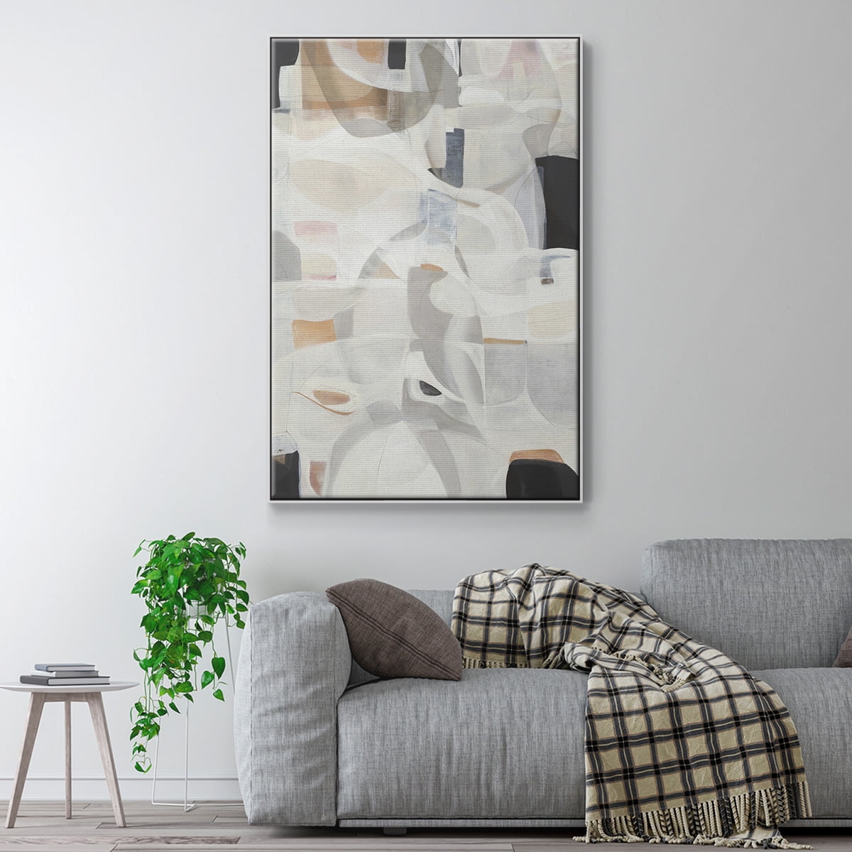 Windswept Framed Premium Gallery Wrapped Canvas - Ready to Hang - 25 x 37 - White Floating Frame
