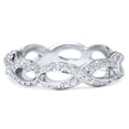 thumbnail image 4 of Pompeii 5/8ct Infinity Engagement Wedding Ring Semi Mount 14k White Gold (H/I,I1-I2), 4 of 4