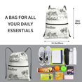 thumbnail image 2 of Zufioo Summer Vacation Scene With Camping Van Drawstring Backpack Sport Gym Sackpack for Women Men, 2 of 6
