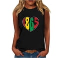 thumbnail image 2 of breaise 4th of July Tank Tops for Women Casual Patriotic USA Flag Pattern Tshirts Elegant Sleeveless T-shirts Cami Athletic Crew Neck Tanks Workout Tops for Women, 2 of 4