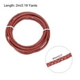 thumbnail image 2 of Uxcell Braided Leather Cord, 5mmx2m Round Faux Leather Bolo String for Crafts Jewelry Making Necklace, Red, 2 of 7