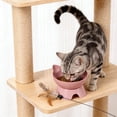 thumbnail image 6 of SHENGXINY Cat Bowls - Neck Support Slanted Mouth Pet Feeding Bowl, Cute Ear Design Food Bowl for Cats and Small Dogs Pink 4.72x4.33in, 6 of 6