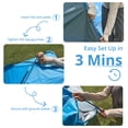 thumbnail image 5 of CAMEL Beach Tent 2-3 Person UPF 50+ Sun Shelter Easy Setup Tent Portable Beach Tent Outdoor Aqua Blue, 5 of 7