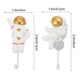 thumbnail image 3 of Miangastore 2 Crochets Adhésifs Muraux en Forme d'Astronaute, 3 of 8
