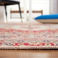 thumbnail image 5 of SAFAVIEH Tucson Herbert Traditional Machine Washable Area Rug, 4' x 6', Red/Beige, 5 of 9