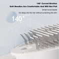 thumbnail image 3 of BIMZUC Pet Grooming Spray Brush 3-in-1 Self-Cleaning Cat Dog Massage Comb with UVC Sterilization Built-in Battery Shedding Tool 8.07 in / 20.5 cm Pink, 3 of 9