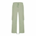 thumbnail image 5 of Pantalons Cargo Décontractés pour Hommes avec Multiples Poches, Type Droit pour Extérieur, 5 of 5