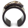 thumbnail image 3 of Luxe Jewelry Designs Women's Brown Ion Plated Ring with Multi Color Crystals - Size 7, 3 of 4