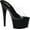 Clear/Black, variant on Women's Pleaser Adore 701 Platform Slide Stiletto Sandal