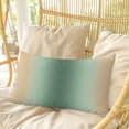 thumbnail image 4 of Sage Green Yellow Ombre Pillow Covers, Linen Long Throw Pillow Case, Farmhouse Modern Gradient Art Holiday Pillow Protector Decorative Cushion Cover for Living Room/Bedroom 24" x 36", 4 of 8