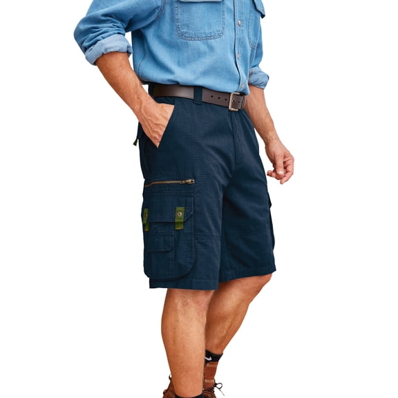 Boulder Creek by KingSize Men's Big & Tall Ripstop 10" Cargo Shorts