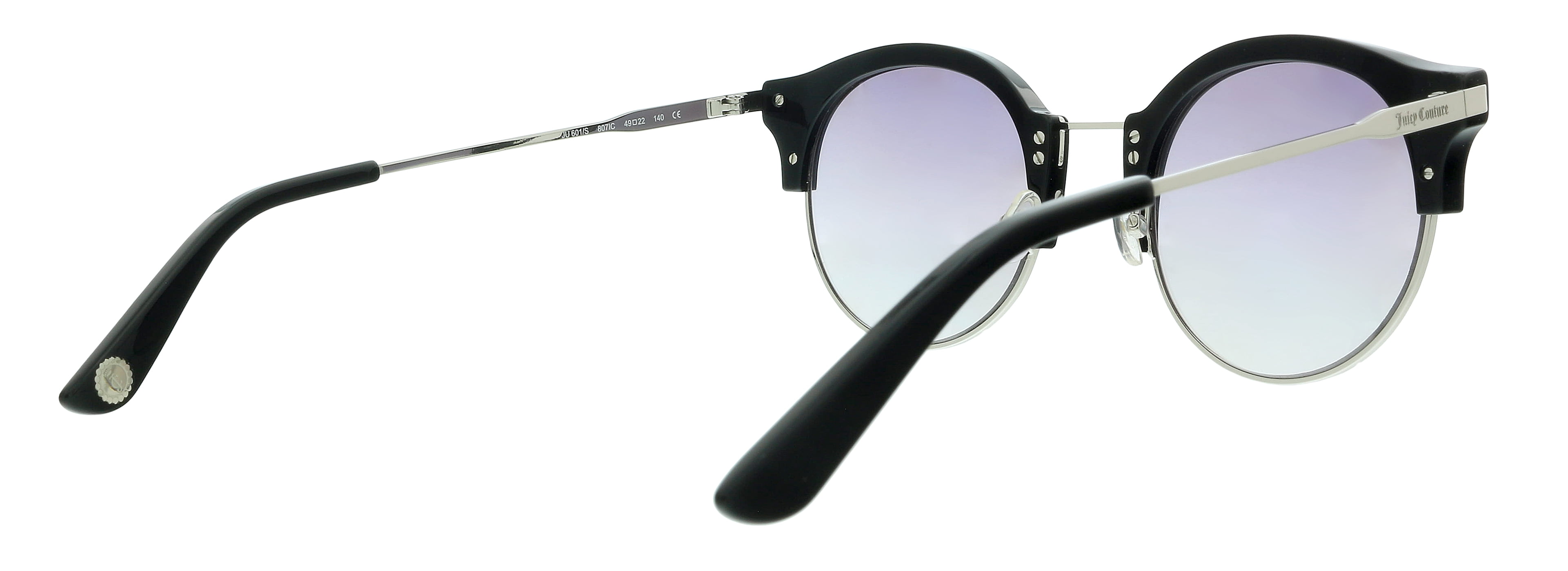 Juicy Couture JU 601/S 807 49IC Black Round Sunglasses for  display picture 1