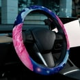 thumbnail image 6 of Flamingo 14.5 Inch Car Wheel Cover, Printing Design, PVC Leather, Auto Accessories, Steering Wheel Covers, 6 of 6