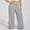 Gray, variant on Vivianyn HD Women's Plus Size Wide Leg Palazzo Pants, Flowy Elastic Waist Casual Pants,White,Size XL-XXXXXL