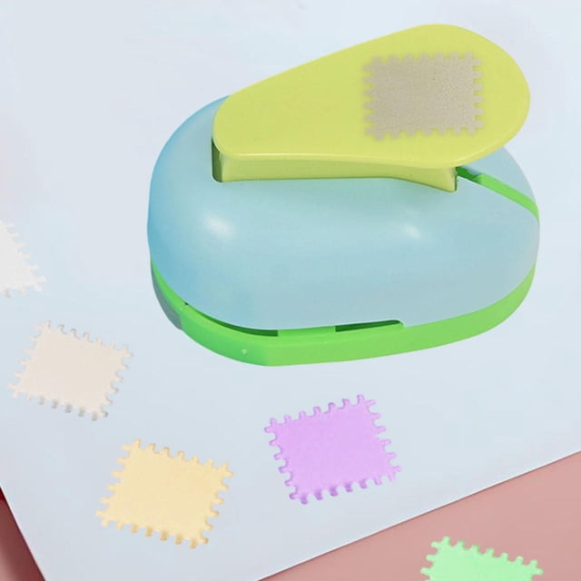 Perforadora de sellos, suministros para manualidades, perforadora compacta y versátil, de papel para diario, manualidades, etiquetas de regalo