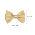 thumbnail image 2 of Uxcell 50pcs Orange Yellow Bow Ties 1.5"x1" Mini Bowknot for Crafting Little Satin Bows, 2 of 5