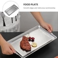thumbnail image 4 of 1 Pce Poêle à Barbecue Oblongue en Acier Inoxydable Assiette Pratique Assiette de Rangement pour Sushi, 4 of 9