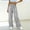 Black women wide leg trousers with pockets a1, variant on Cagogo Women Wide Leg High Waisted Trousers with Pockets Plaid Casual Loose Long Pants for Vacation Summer Travel Beach Work Lounge Fashion Clothes, Red S