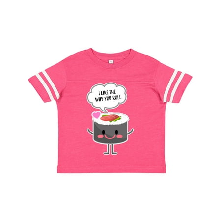 

Inktastic Sushi I Like The Way You Roll Gift Toddler Boy or Toddler Girl T-Shirt