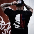 thumbnail image 2 of COMBAT IRON APPAREL™ LIBERTY SKULL USA EDITION MEN'S T-SHIRT S / BLACK, 2 of 4