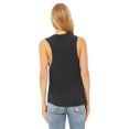 thumbnail image 2 of Bella + Canvas, The Ladies' Flowy Scoop Muscle Tank - DARK GREY - L, 2 of 2