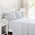 thumbnail image 2 of Beatrice Home Fashions, Whimsical Print 4PC Sheet Set, Queen, Bulldog White, 2 of 6