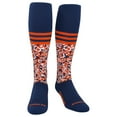 thumbnail image 2 of Mk Socks Digital Camo Stripe Navy Orange Knee-High Long Sports Socks, 2 of 2