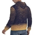thumbnail image 6 of Wukai Gold Black Glitter Print Men Hoodies Fleece Sweatshirts Long Sleeve Sweaters Pullover Fall Outfits Winter Clothes-3X-Large, 6 of 7
