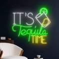 thumbnail image 2 of Handmadetneonsign It's Tequila Time Neon Sign, Tequila Neon Light, Tequila Led Light, Wine Bar Sign, 2 of 5