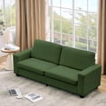 thumbnail image 2 of Qinaqin 83 inch Moderno Sofá Corduroy 3 Seater Profundo Seat con Ancho Armrest Removable cm de Anchoashable Cojín Cover Comfy para Living Room/Bedroom/Apartment/Small Space Verde, 2 of 7