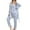 D01-Green, variant on 3PC Women's Home Nightwear Pajamas Set - Long Sleeve Strap Sleeping Skirt Pajama and Long Pants, 3-Piece Set