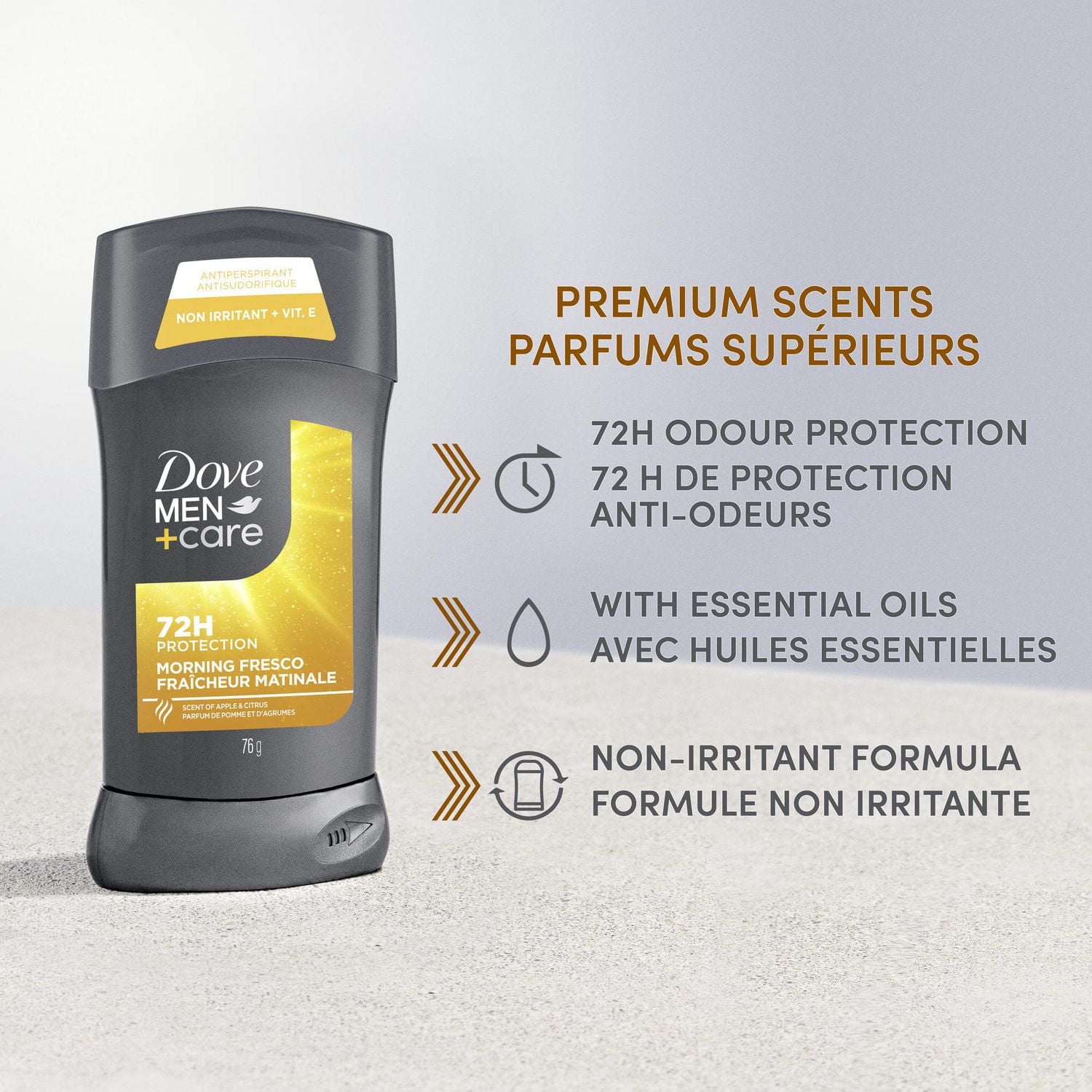 Désodorisant Antisudorifique Dove Men+Care Morning Fresco 76 g Désodorisant