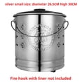 thumbnail image 6 of Stainless Steel Outdoor Incinerator with Sealed Lid and Handle for Garden, Camping, and Farm Waste Disposal, 6 of 7