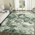 thumbnail image 4 of Garvee Modern Abstract Area Rugs for Living Room, 8'x10' Soft Large Washable Rugs Print Pattern Non Slip Floor Carpet, Low Pile Indoor Rug for Bedroom Dining Room, Green, 4 of 9