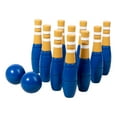 thumbnail image 2 of Juego de Bolos de Madera de 10 Piezas para Niños, Bolos de Juguete con 10 Bolos Y 2 Bolas, Juego de Bolos sobre Césped, Mini Bolos para Interior Y, 2 of 9