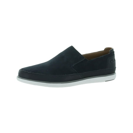 

Unstructured by Clarks Bratton Step Men s Suede Round Toe Slip On Shoes