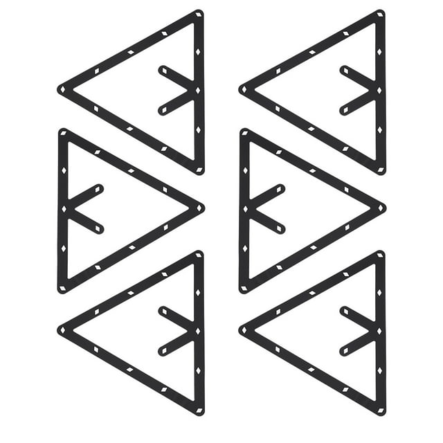Estante para mesa de billar, juego de 6 unidades, estante para bolas de billar negro, estante para billar fiel a su promesa