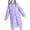 Light Purple, variant on Boys Girls Raincoat Full Cartoon Printed Styling Integrated Hooded Setting Reflective Decoration Reserved Backpack Space For Daily School Commute,Sized 7-10Y