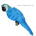 thumbnail image 1 of Figura Decorativa De Pájaro Realista De Resina, Modelo De Loro, Juguete, Escultura De Jardín, Decoración De Pared, Azul, Derecho, 1 of 7