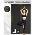 thumbnail image 2 of Yoga Mat 72" x 48" Large Workout for Home Gym Flooring | 6mm-12mm (0.24"-0.48") Extra Thick Exercise Apartment Fitness High-Density TPE Cushioning Joint Protection, 2 of 2