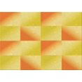 thumbnail image 1 of Ahgly Company Machine Washable Indoor Rectangle Transitional Bold Yellow Area Rugs, 5' x 7', 1 of 7