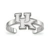 White Sterling Silver Ring Band Kentucky NCAA University of