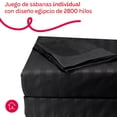 thumbnail image 2 of Juego De Sábanas Individual Microfibra Ultra Suave Premium Negro, 2 of 5