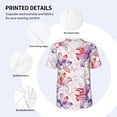 thumbnail image 3 of Vsdgher Lilies Flowers Mens T-Shirts Baseball Vintage Fashionable Lightweight Casual Crew Neck Slim Fit with Long Sleeves-XX-Large, 3 of 7