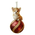 thumbnail image 1 of Rapeiae Christmas Animals Decorative Balls Christmas Animals Round Balls 2D Christmas Tree Decorations, 1 of 7
