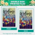 thumbnail image 5 of Spring Garden Flag Watercolor Dragonfly Floral 12×18 Inch Double Sided Outside Summer Welcome Flag Small Burlap for Seasonal Outdoor Yard Decoration, 5 of 6