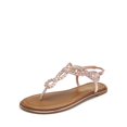 thumbnail image 1 of Sandalia DREAM PAIRS SDFS2406W Dorado Rosa Metálico Talle 10, 1 of 7