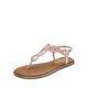 thumbnail image 1 of Sandalia DREAM PAIRS metálica en oro rosa con tira en T talla 11, 1 of 7